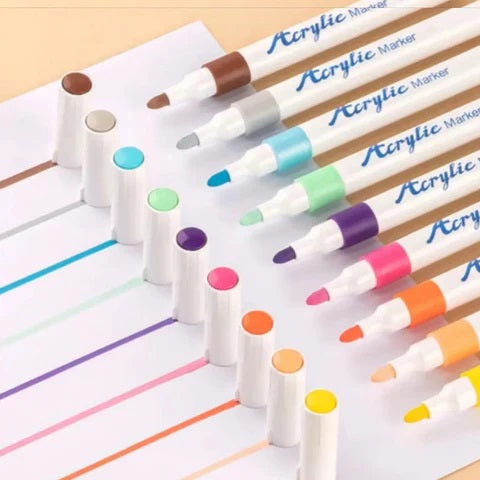 Acrylmarkers - Kleurrijke Creativiteit - Acrylverf Stiften