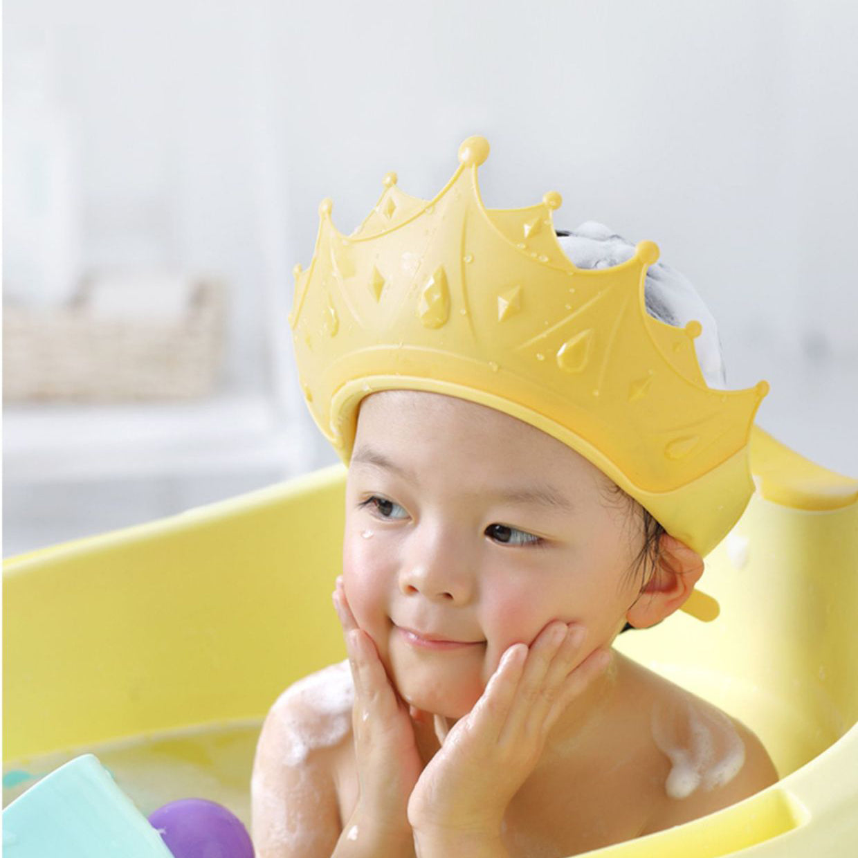 Kinder Badmuts - Nooit meer tranen tijdens het baden - Shampoo Beschermkap