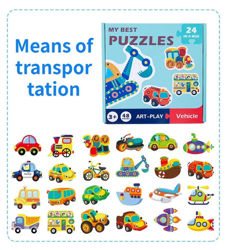 Puzzle Cards™ - Educatief puzzel plezier - Jigsaw Puzzel