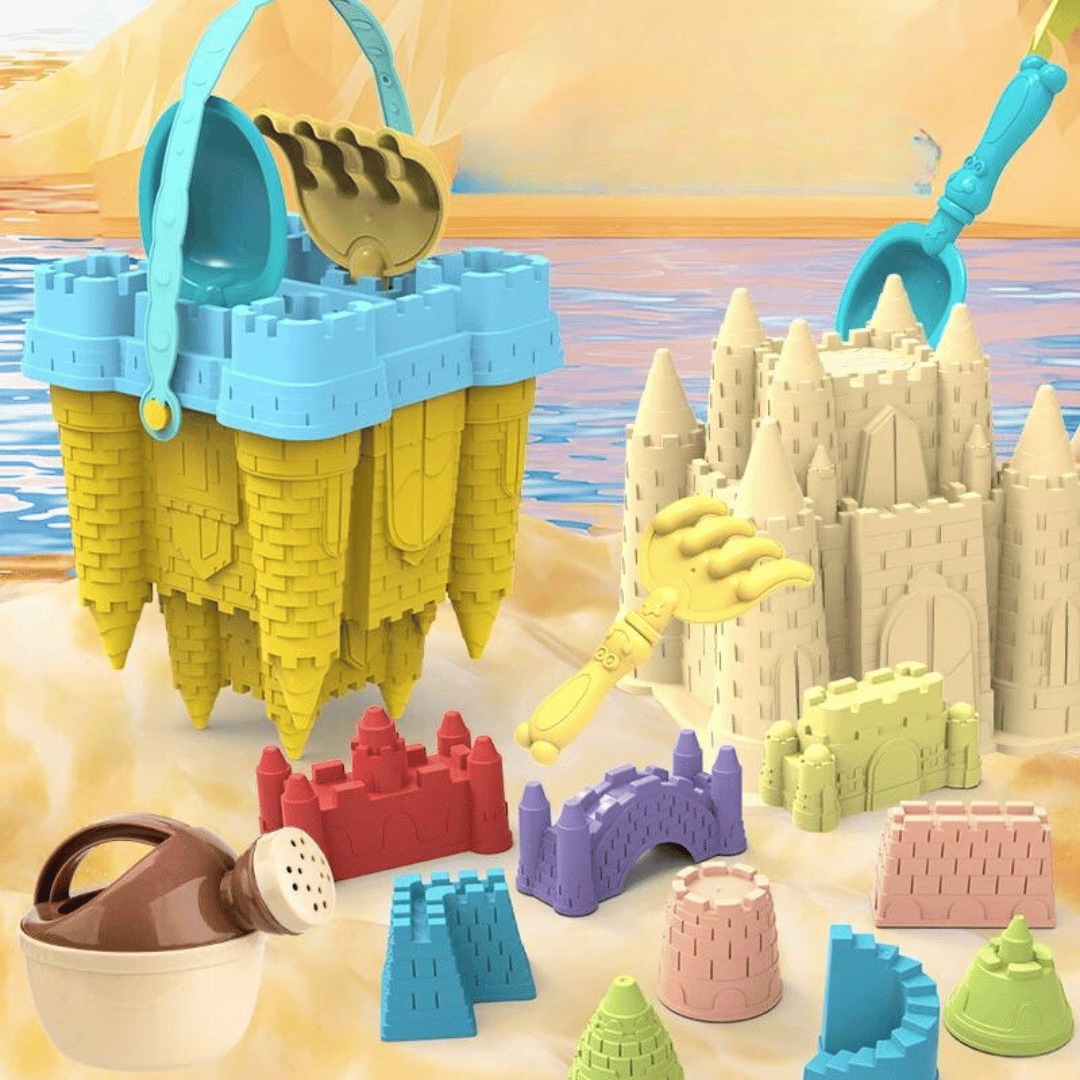 Strandplezier Zandkastelenset - Creatief Bouwen voor Kinderen