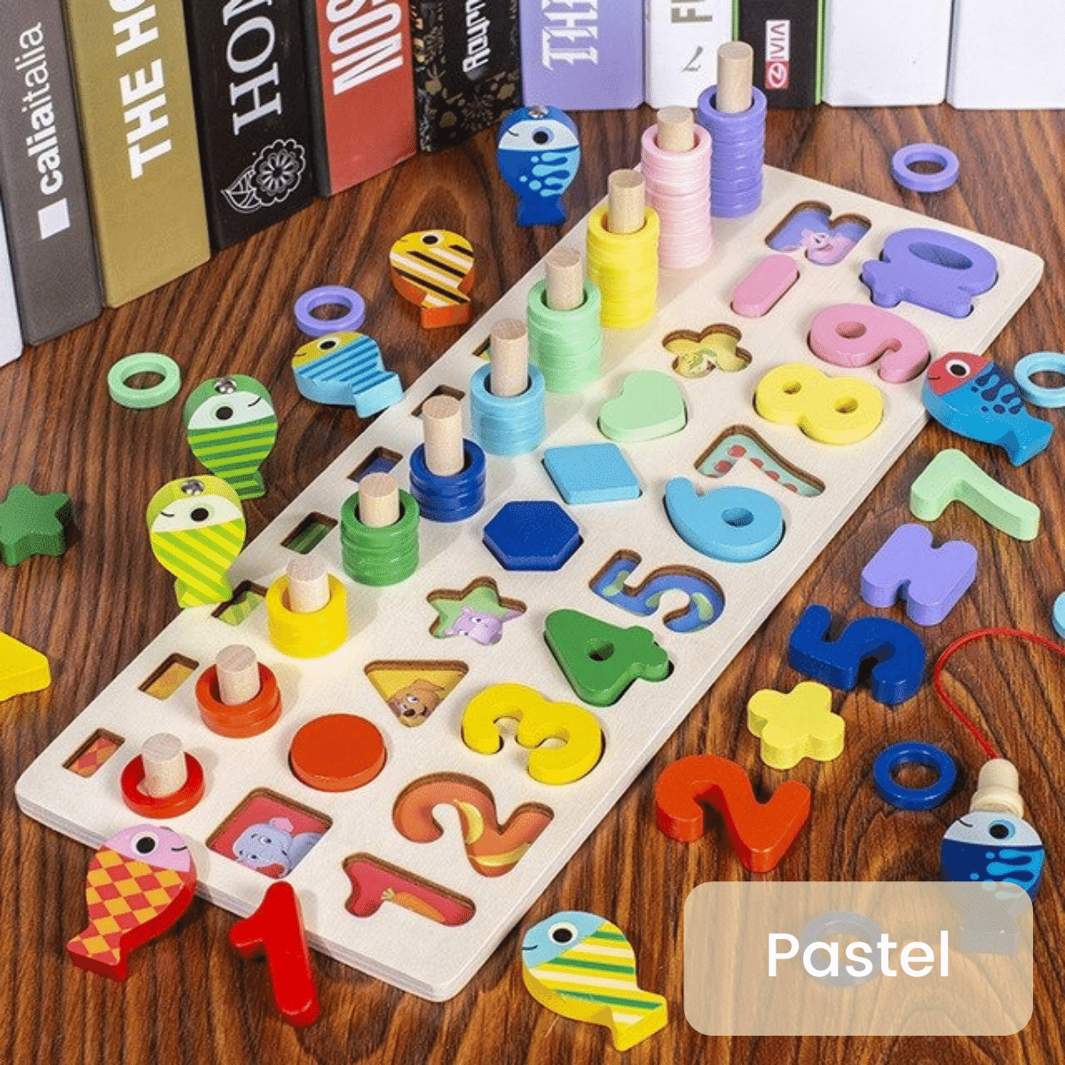 Montessori Houten Speelbord - Educatief Speelgoed voor Peuters