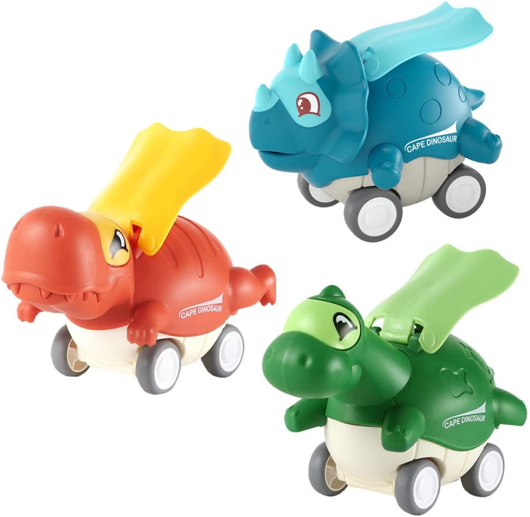 Dino Raceauto - Druk en Ga Dinosaurus Speelgoed