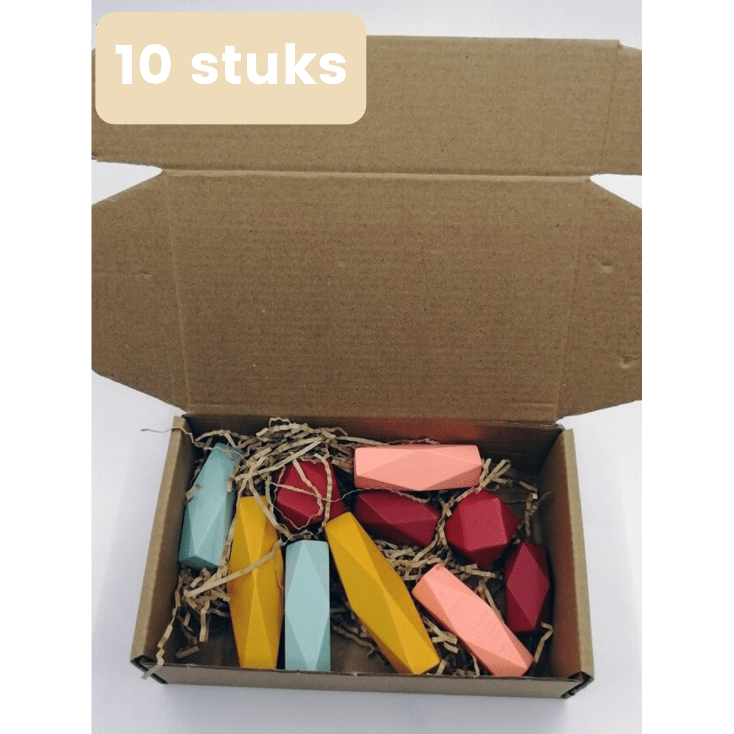 Montessori Bouwstenen Nordic - Creatieve Houten Blokken Set