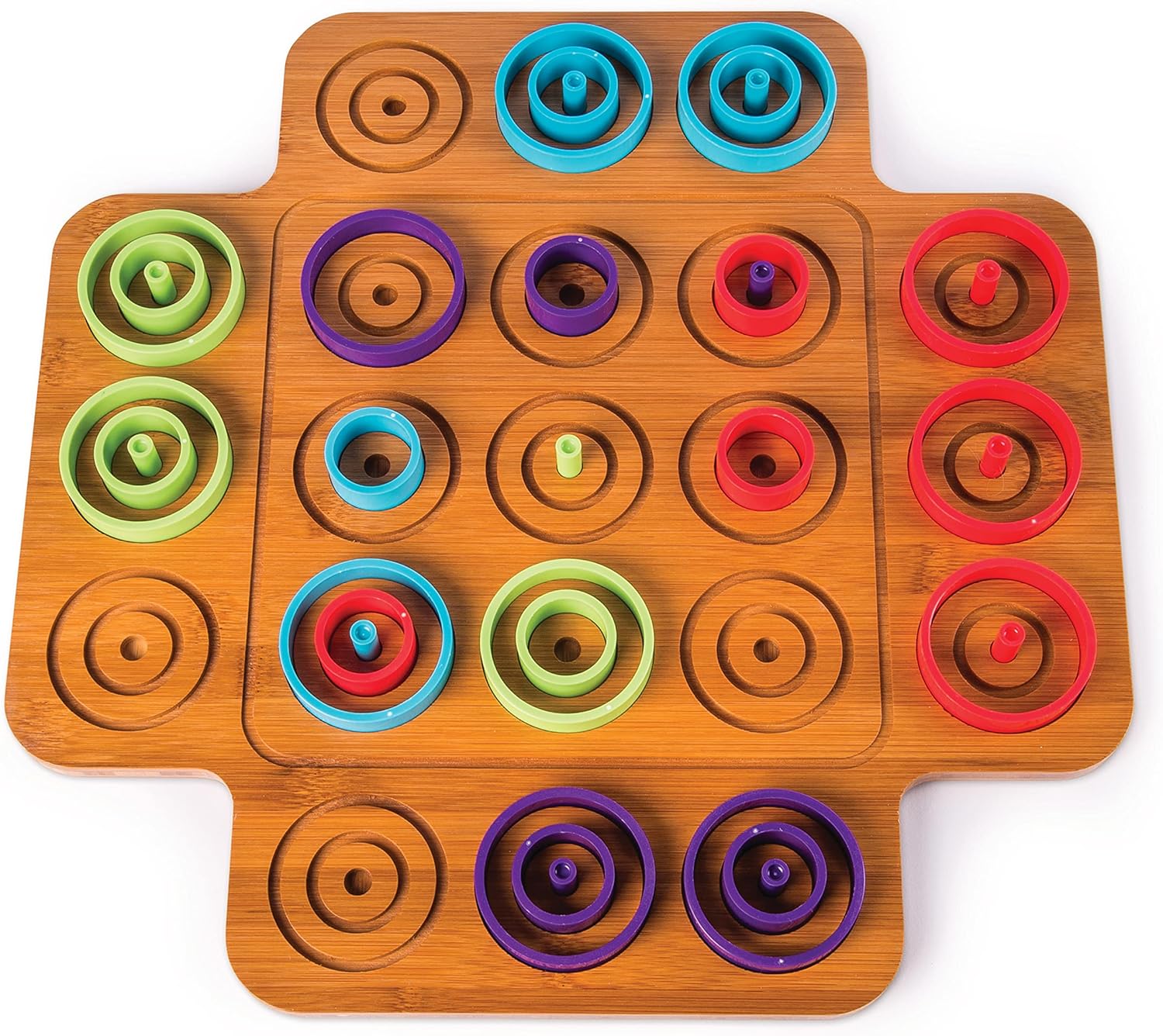 Slimme Spelers - Houten Tic-Tac-Toe Puzzel voor Kinderen