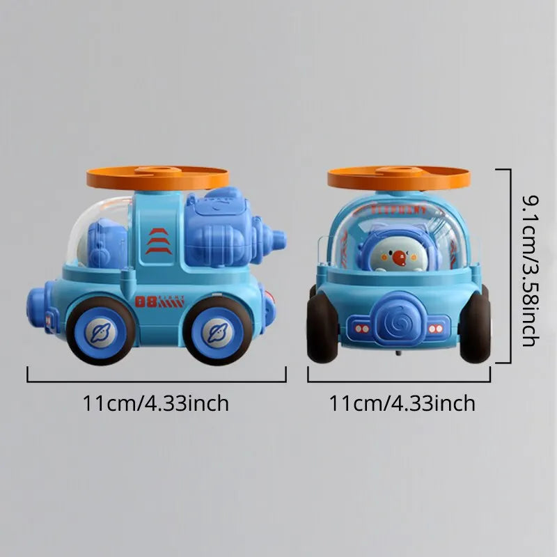 Cartoon Auto - Rotorplezier voor Avontuurlijke Kinderen - Speelgoedvoertuig