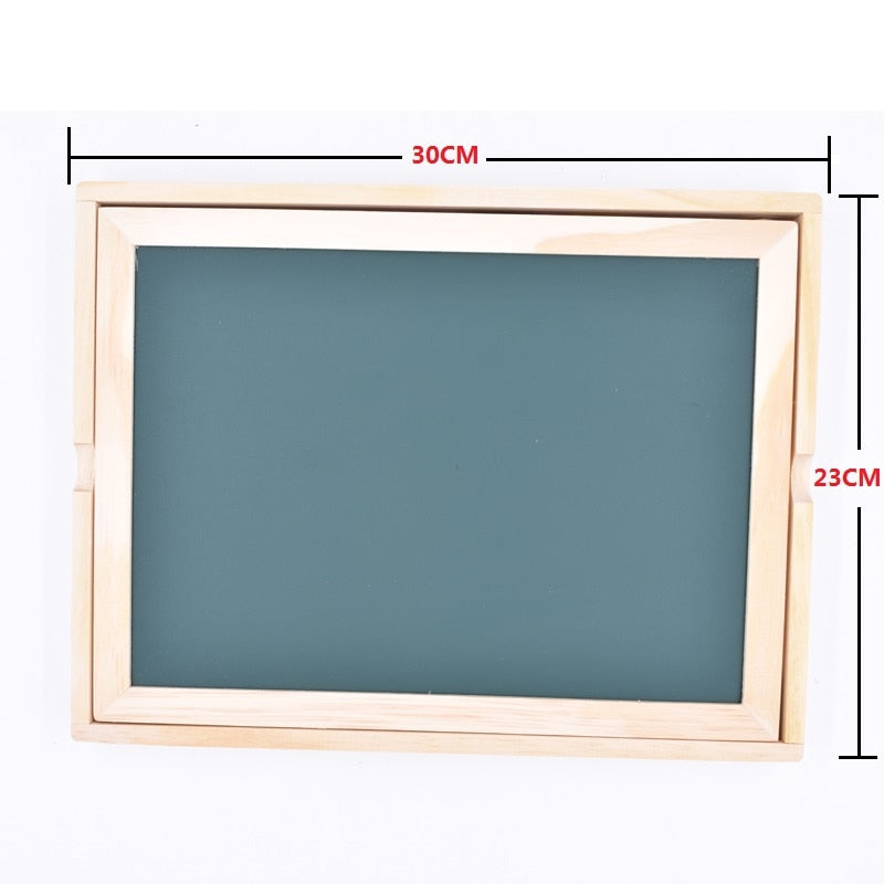 Houten Magnetisch Krijtbord - Multifunctioneel Leer- en Speelbord