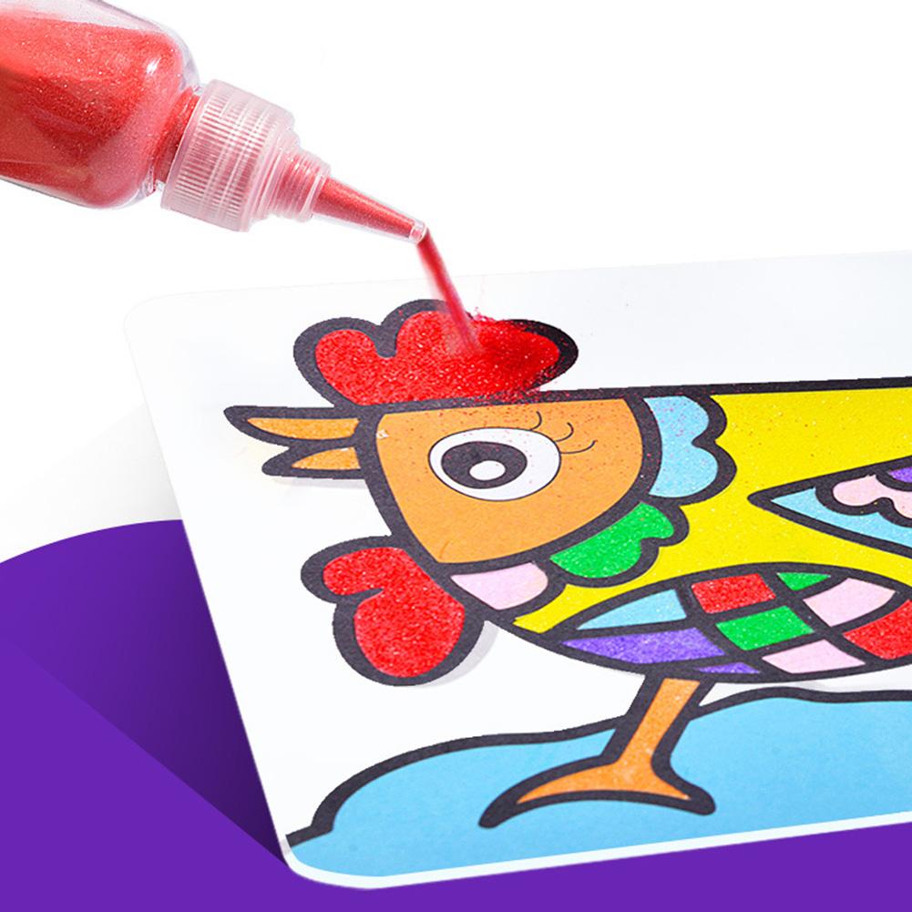 DIY Zandschilderij Set - Creatief met Zand - Zandkunst voor Kinderen