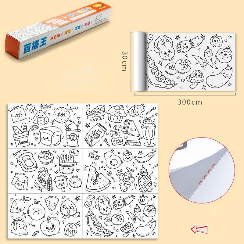 Kleurpapier XXL - Ontketen de Creativiteit van je Kind - Reuze Kleurplaat