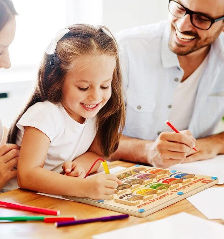 Magnetisch Doolhofavontuur - Interactief Sorteerbord voor Kinderen