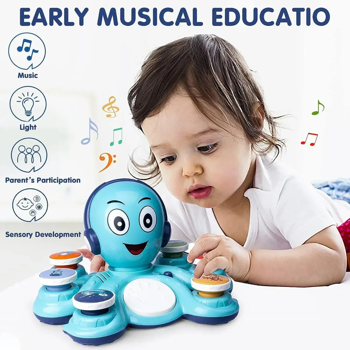 Muziek Octopus - Muziekplezier voor Kinderen - Interactief Speelgoed