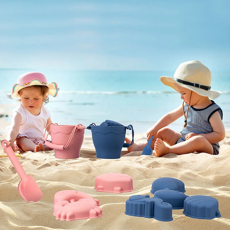 Siliconen Strandset - Creatief Zandavontuur - Strandemmer en Speelgoed