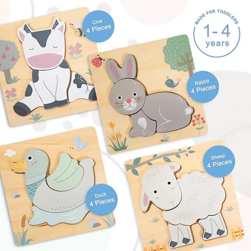 Houten Dieren Avonturenpuzzel
