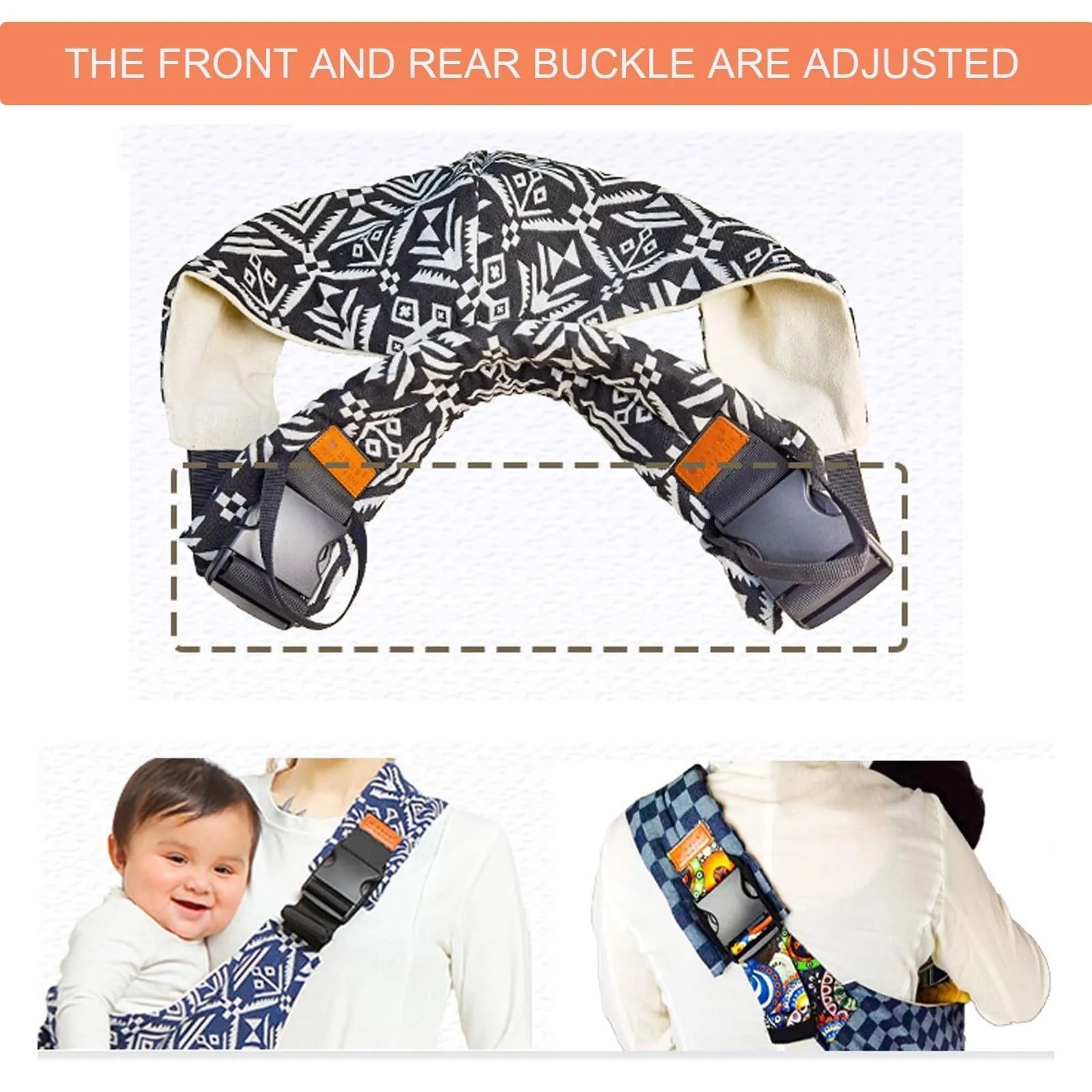 Comfortabele Baby Draagdoek - Verstelbare Draagzak - Heupdrager