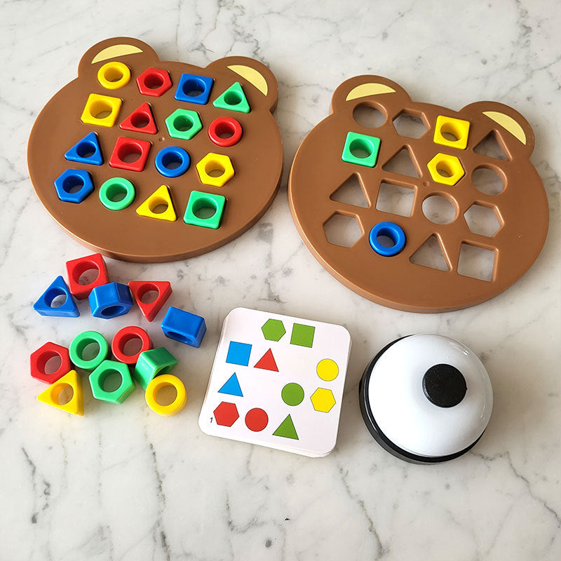Vormenpuzzel Beer – Leer Vormen Herkennen met Plezier