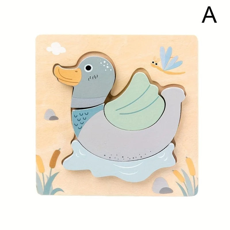 Houten Dieren Avonturenpuzzel