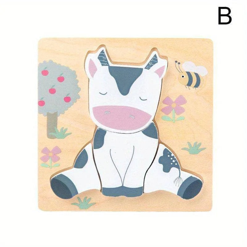 Houten Dieren Avonturenpuzzel