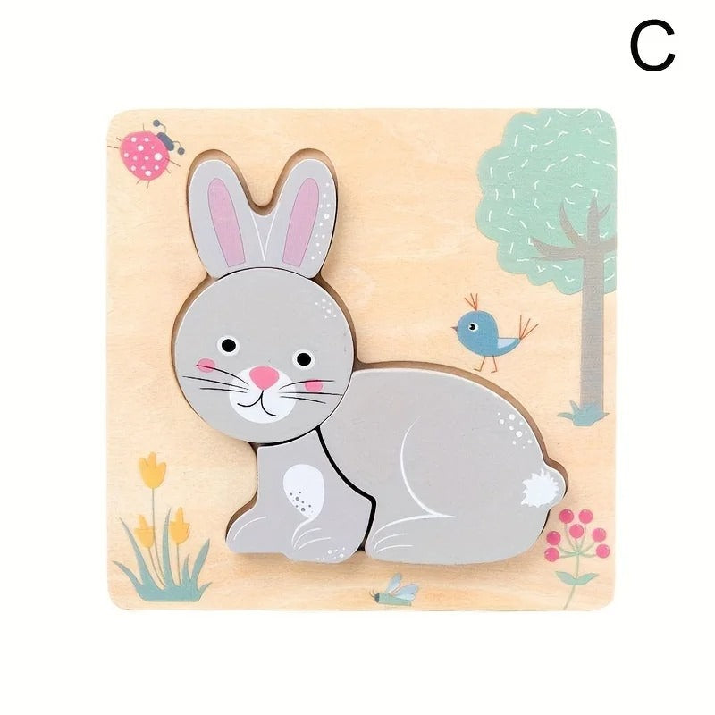 Houten Dieren Avonturenpuzzel