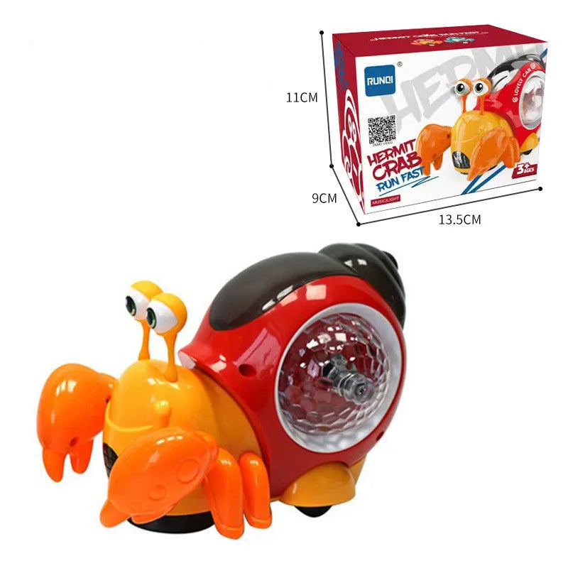 Muzikale Slak - Lichtgevend Speelvriendje - Speelgoed Slak & Krab