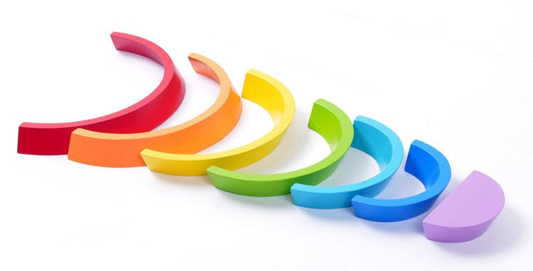 Montessori Houten Regenboog - Creatieve Speelset voor Ontwikkeling