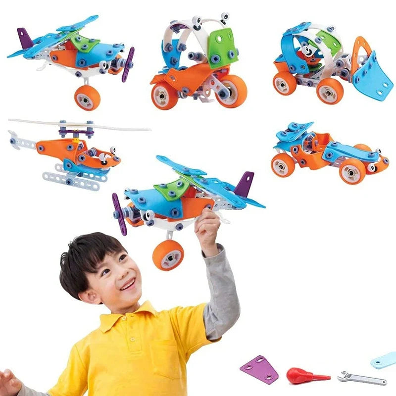 Bouwgenie Speelset - Creatief Constructiespeelgoed - STEM Speelgoed