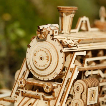 Houten Modeltrein 3D - Ontdek Eindeloos Bouwplezier met Deze Gedetailleerde Treinset