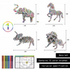 3D Kleur Puzzel - Creëer en Kleur je Eigen Bouwwerk - 3D Puzzelset