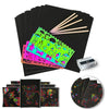 KleurKrabbel Set - Ontdek Kleurrijke Creativiteit - Scratch Paper