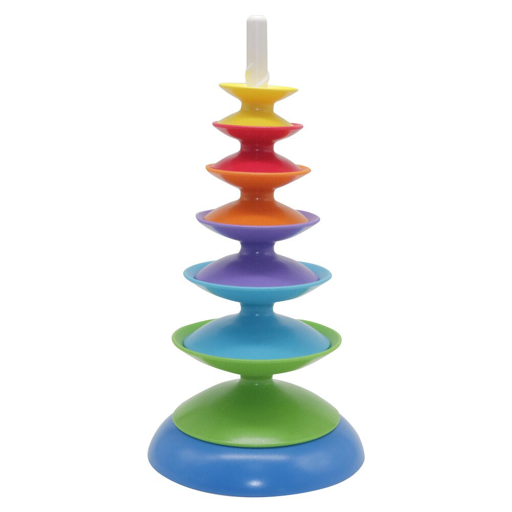 Regenboog Stapelspeelgoed - Eindeloos Stapelplezier - Diabolo Toren