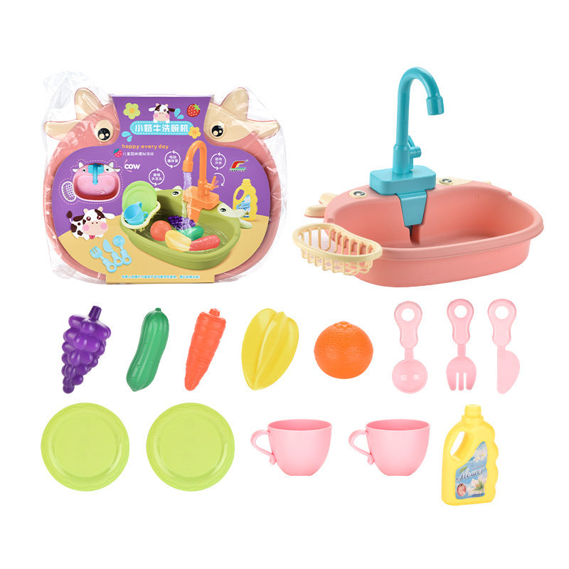 Speelgoed Afwasset - Wassen, spoelen en plezier maken - Kinderkeuken afwastafel