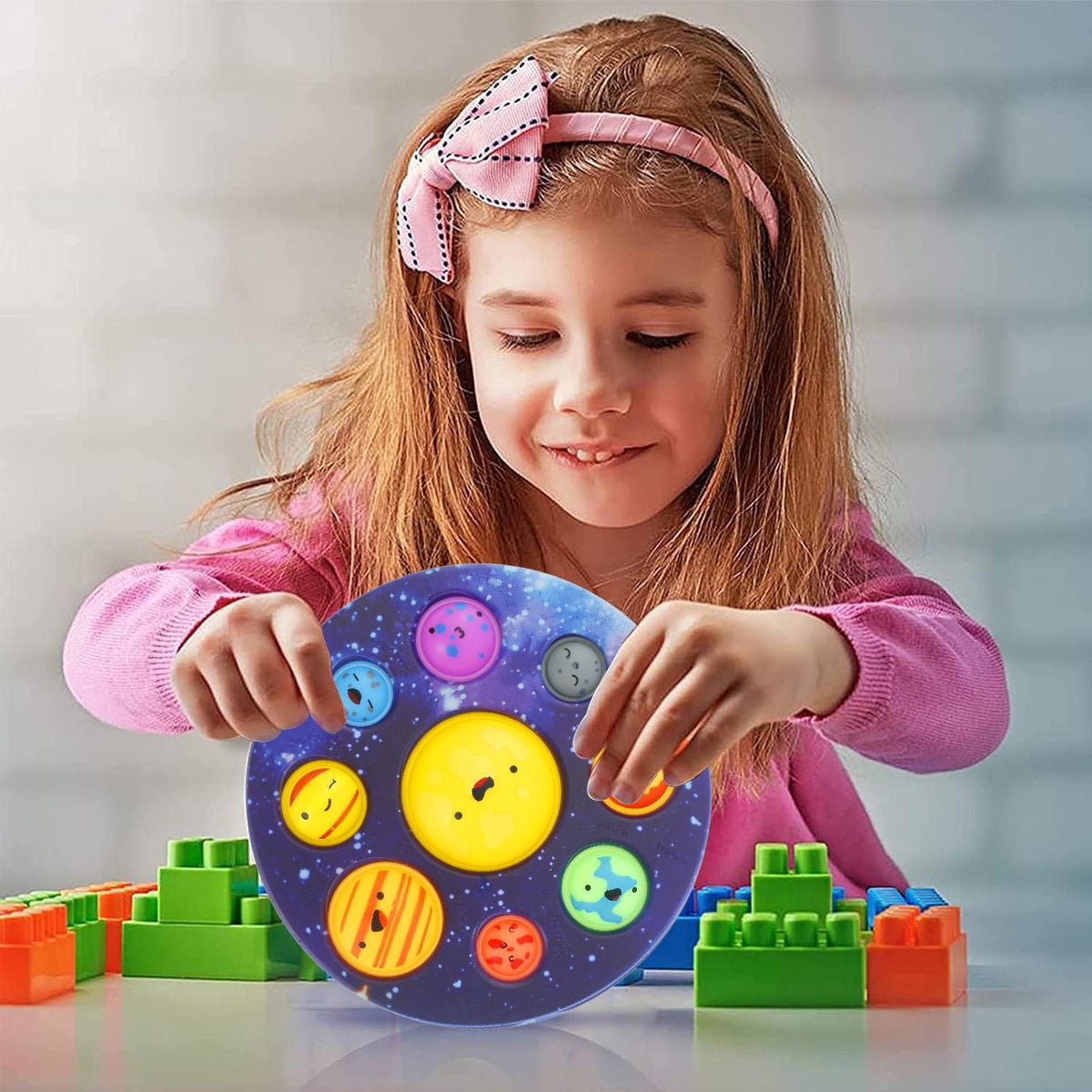 Sterrenstelsel Pop-It Speelbal – Ontdek Planeten met Dit Leuke Fidget Speelgoed