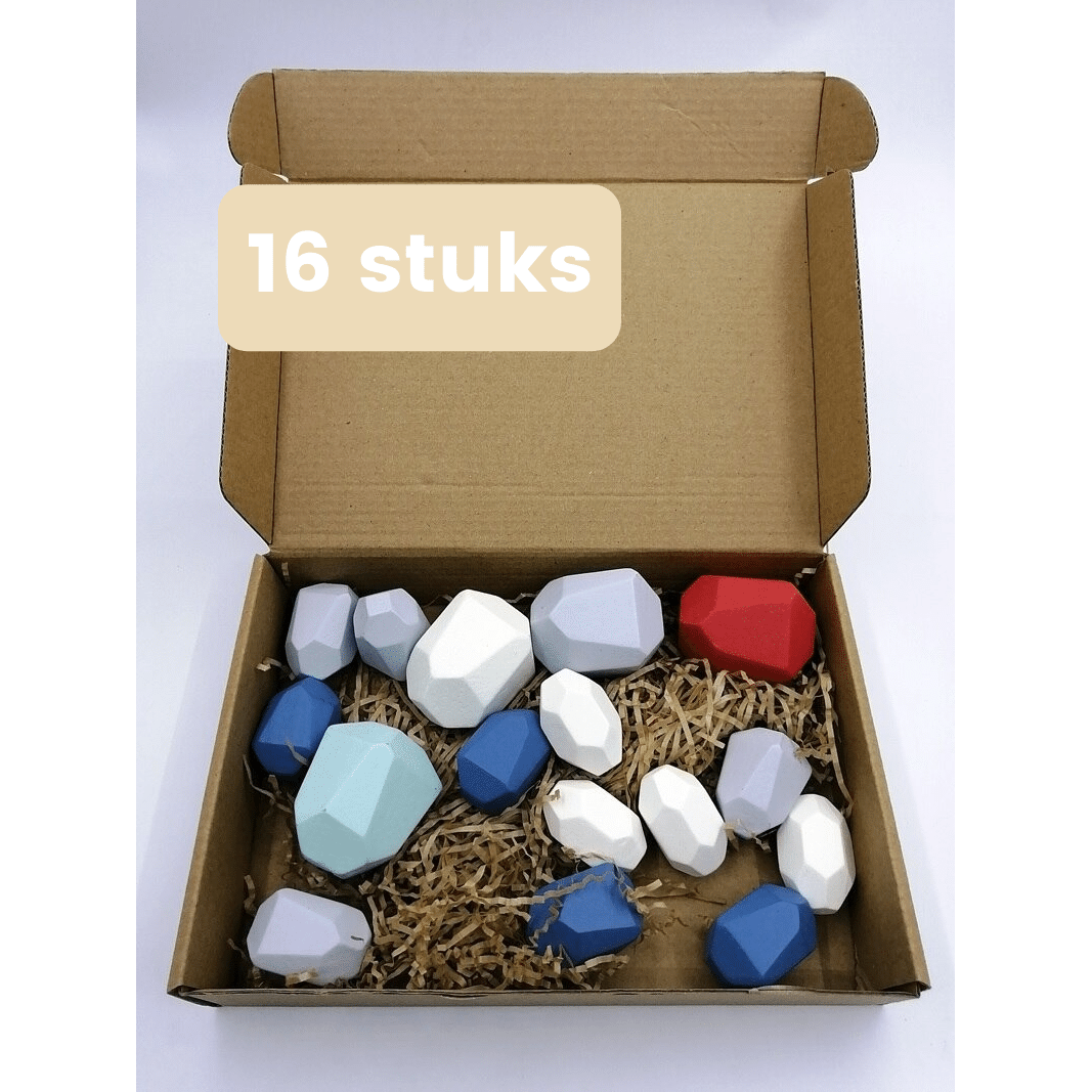 Montessori Bouwstenen Nordic - Creatieve Houten Blokken Set