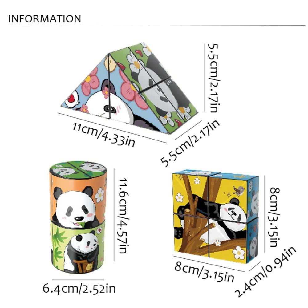 Panda Puzzelkubus - Educatief Speelplezier voor Kinderen