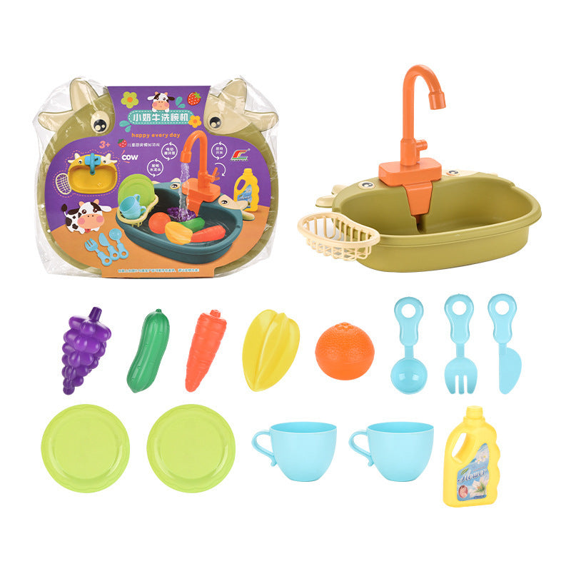 Speelgoed Afwasset - Wassen, spoelen en plezier maken - Kinderkeuken afwastafel