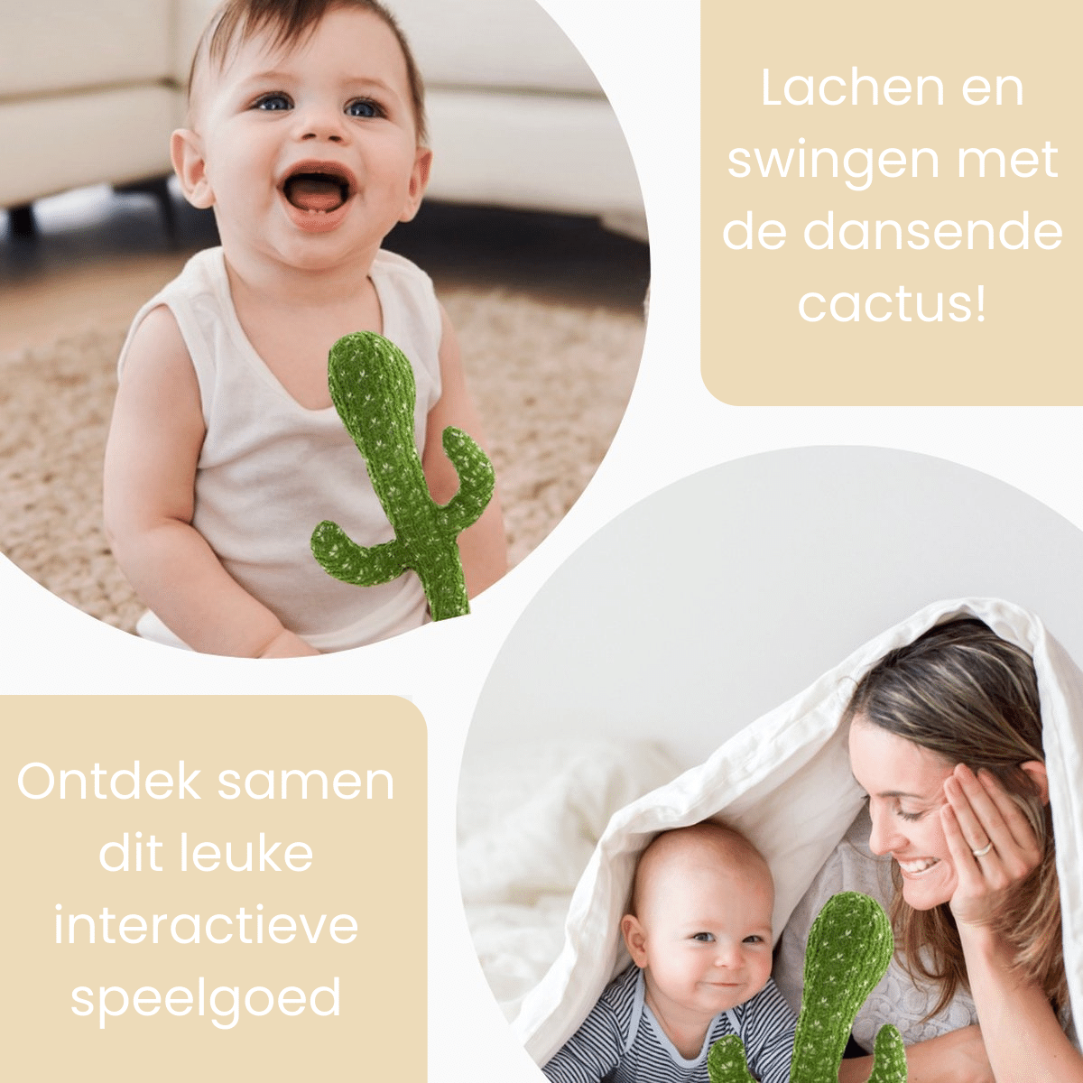 Blije Cactus met Geluidsreactie - Pratende Cactus Speelgoed
