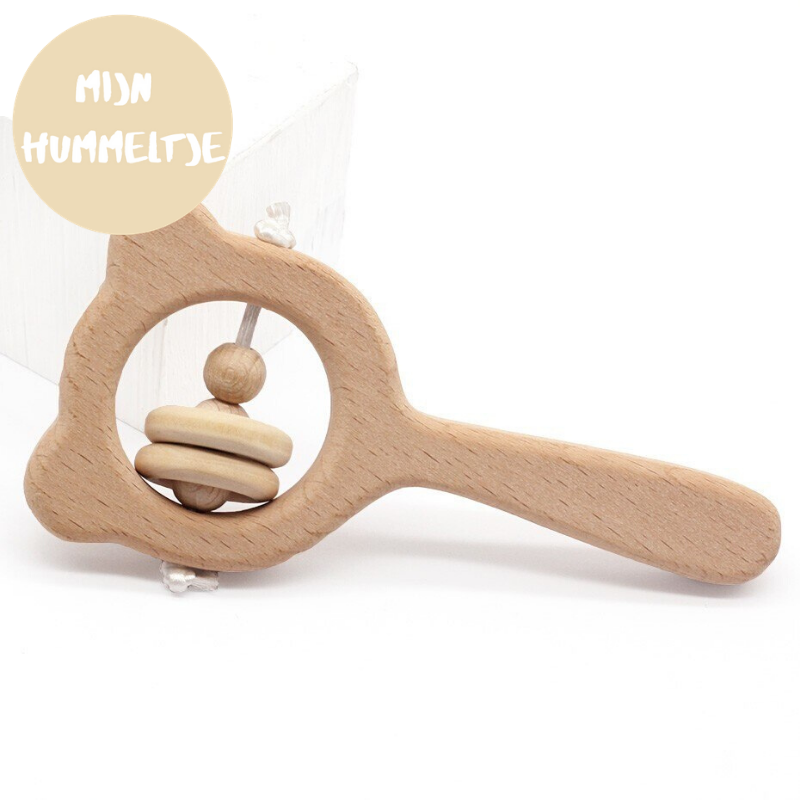 Houten Rammelaar 'Beer' - Beukenhout