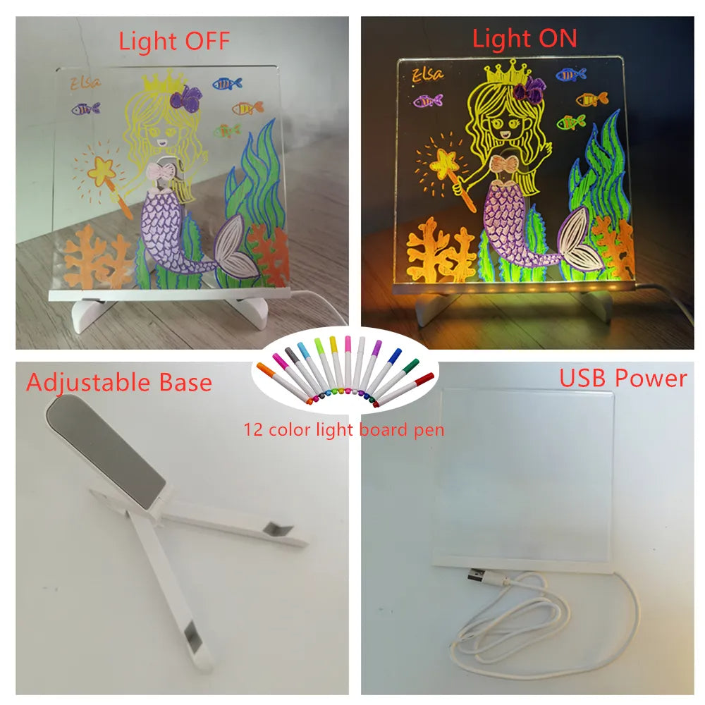 Lichttekenbord - Creëer Stralende Kunstwerken - Verlicht Tekenbord