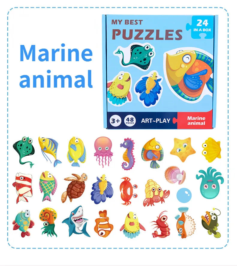 Puzzle Cards™ - Educatief puzzel plezier - Jigsaw Puzzel