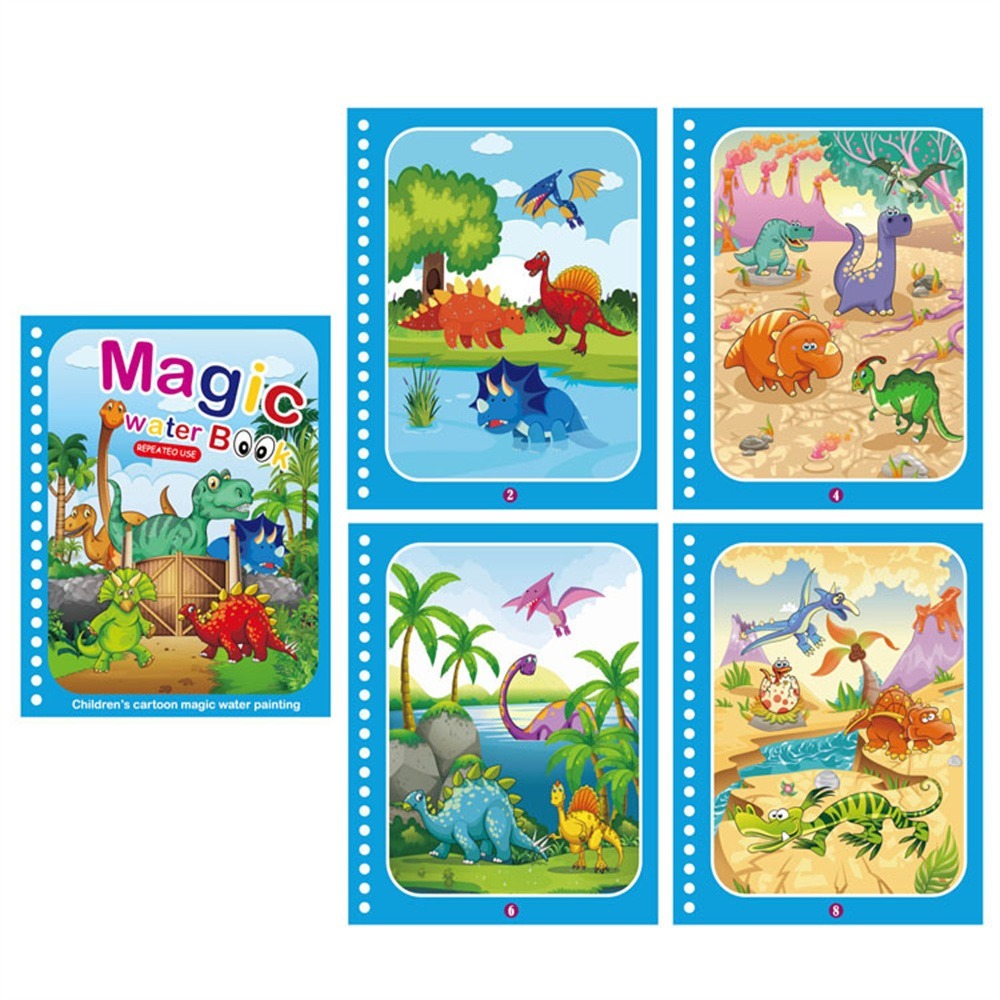 Magisch Waterboek - Tover de Tekening Tevoorschijn - Herbruikbaar Kleurboek