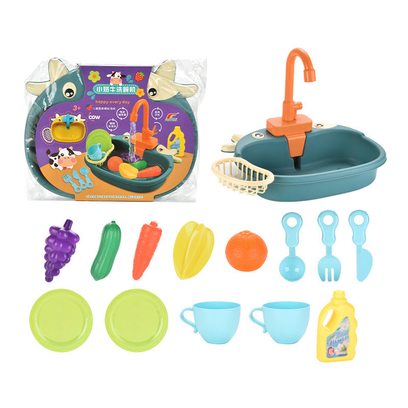 Speelgoed Afwasset - Wassen, spoelen en plezier maken - Kinderkeuken afwastafel