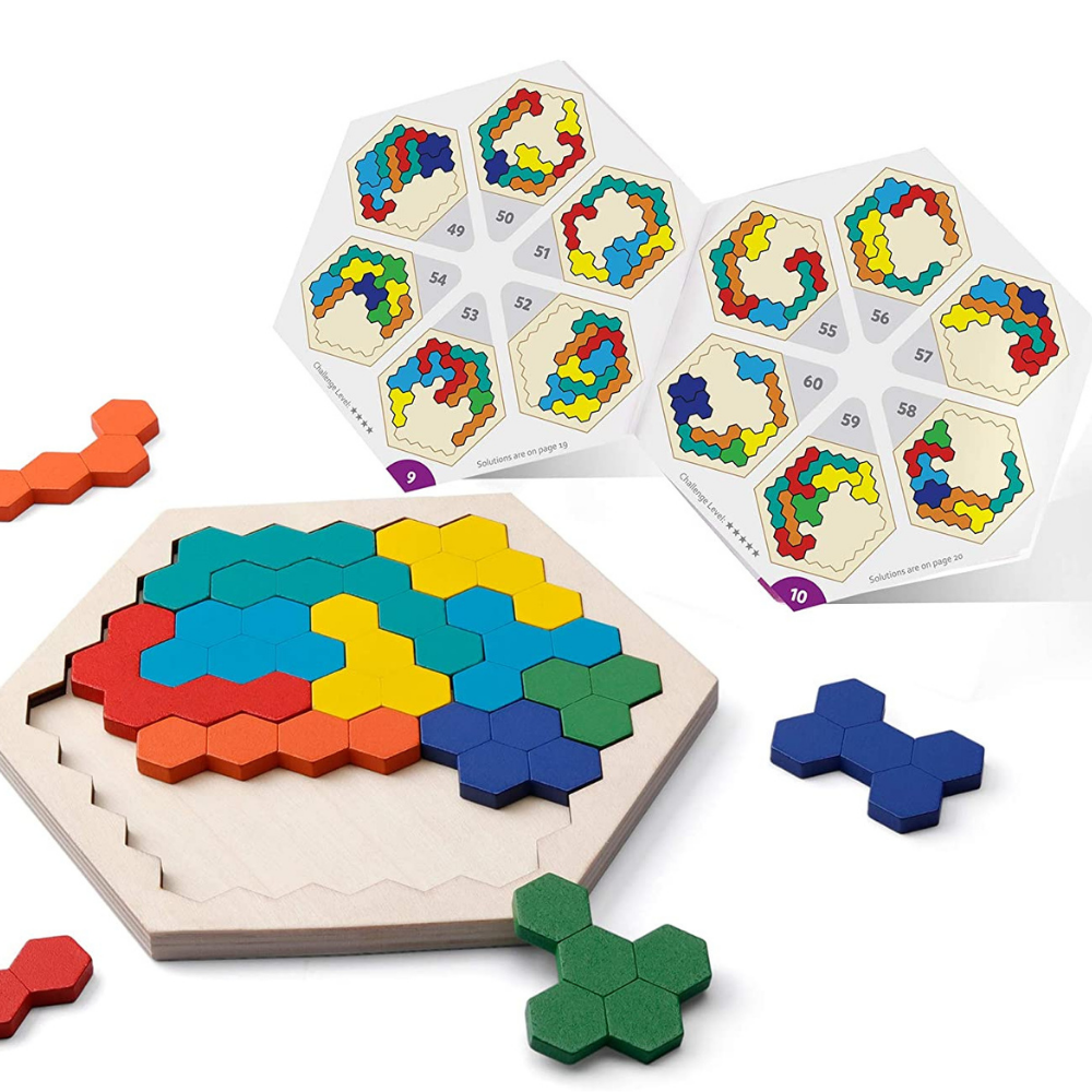 Hexagon Puzzel - Oneindige Oplossingen voor Creatief Plezier