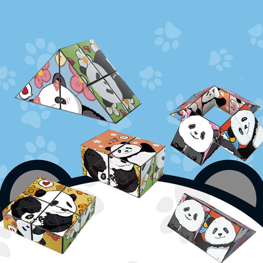 Panda Puzzelkubus - Educatief Speelplezier voor Kinderen