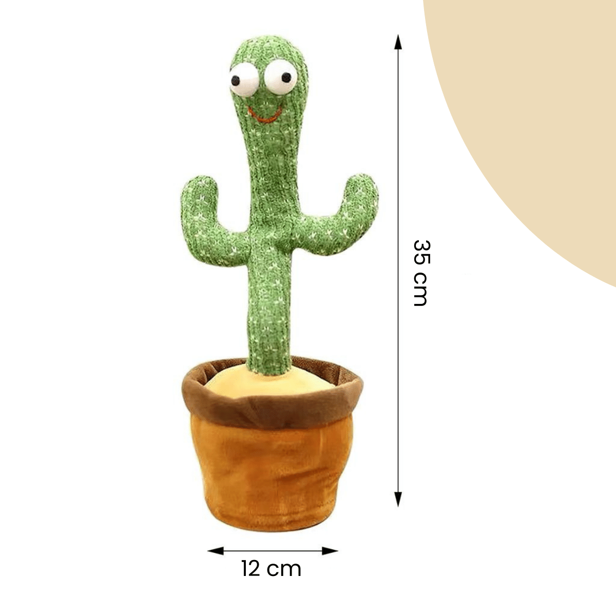 Blije Cactus met Geluidsreactie - Pratende Cactus Speelgoed