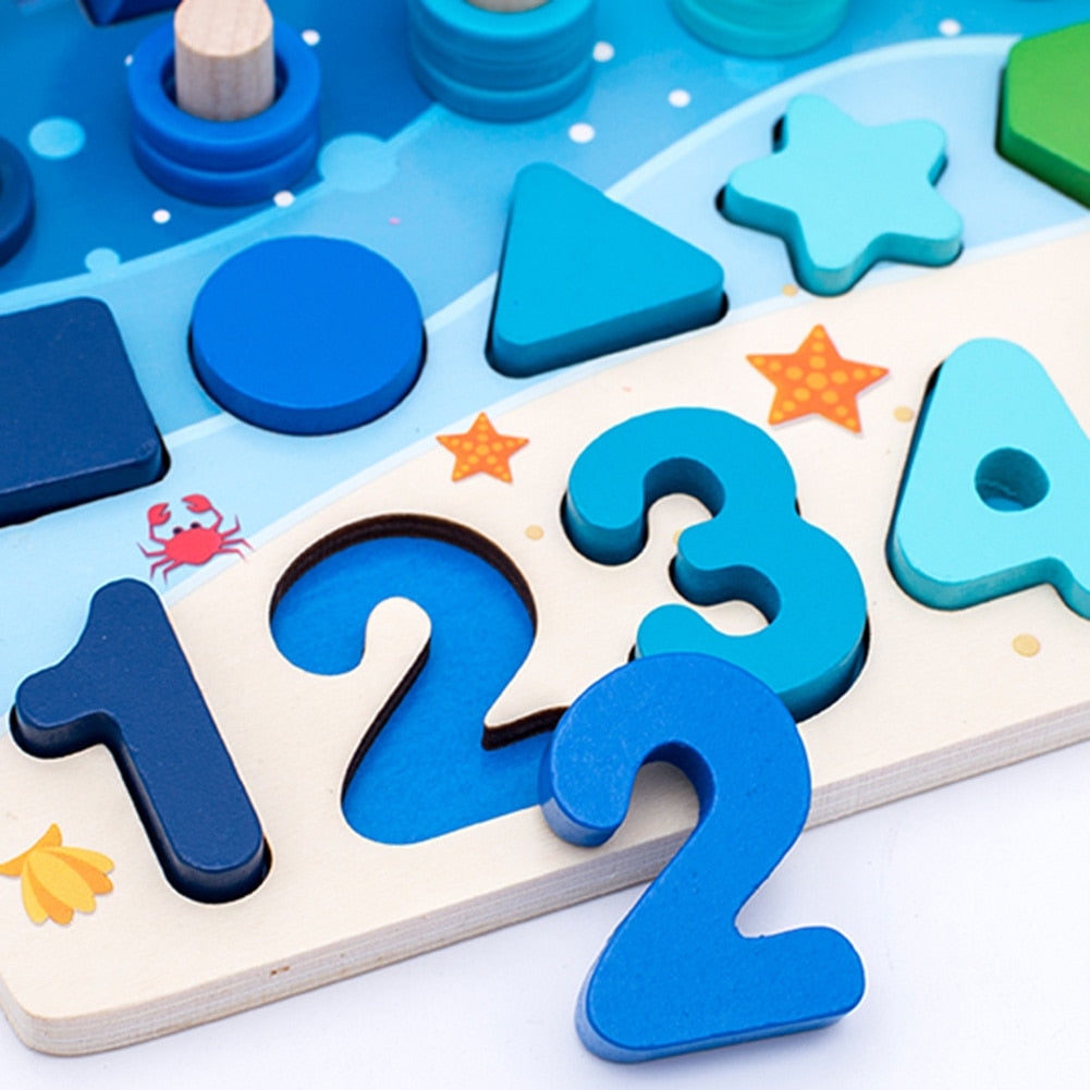 Montessori Houten Speelbord - Educatief Speelgoed voor Peuters