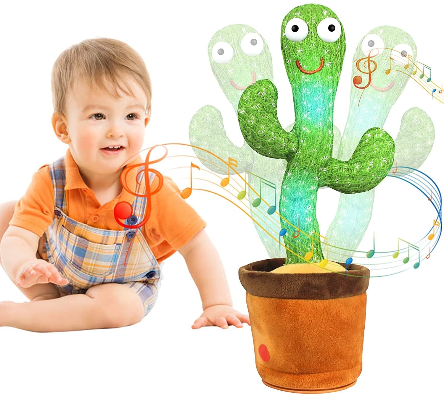 Blije Cactus met Geluidsreactie - Pratende Cactus Speelgoed