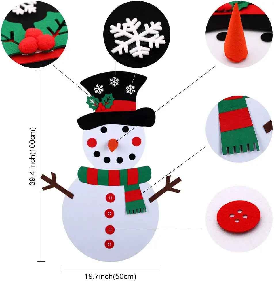 Sneeuwpop Maakset - Creatief Versieren voor de Kleintjes - Kerstdecoratie