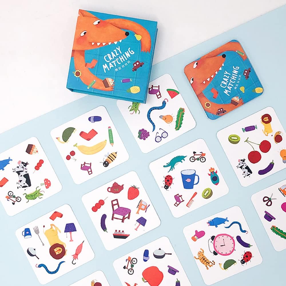 Gekke Match - Educatief Geheugen Spel - Kaartspel voor Geheugentraining