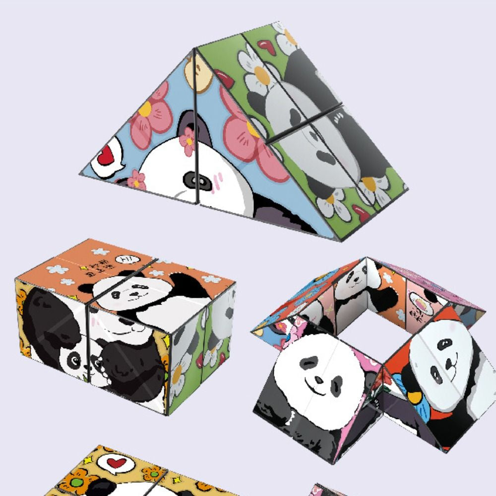 Panda Puzzelkubus - Educatief Speelplezier voor Kinderen