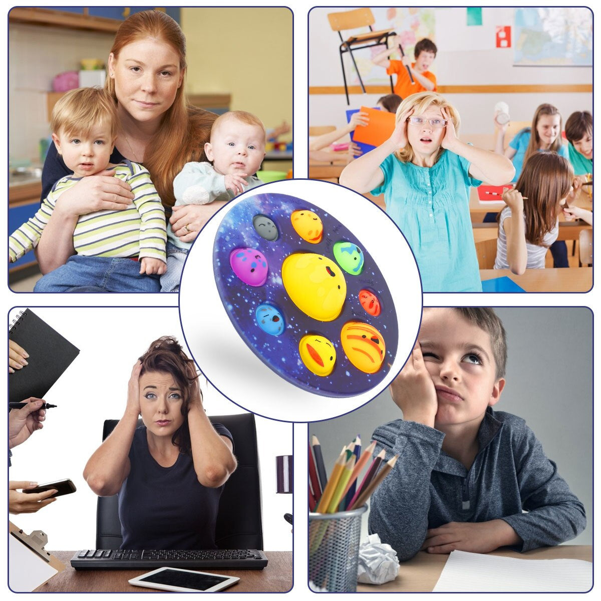 Sterrenstelsel Pop-It Speelbal – Ontdek Planeten met Dit Leuke Fidget Speelgoed