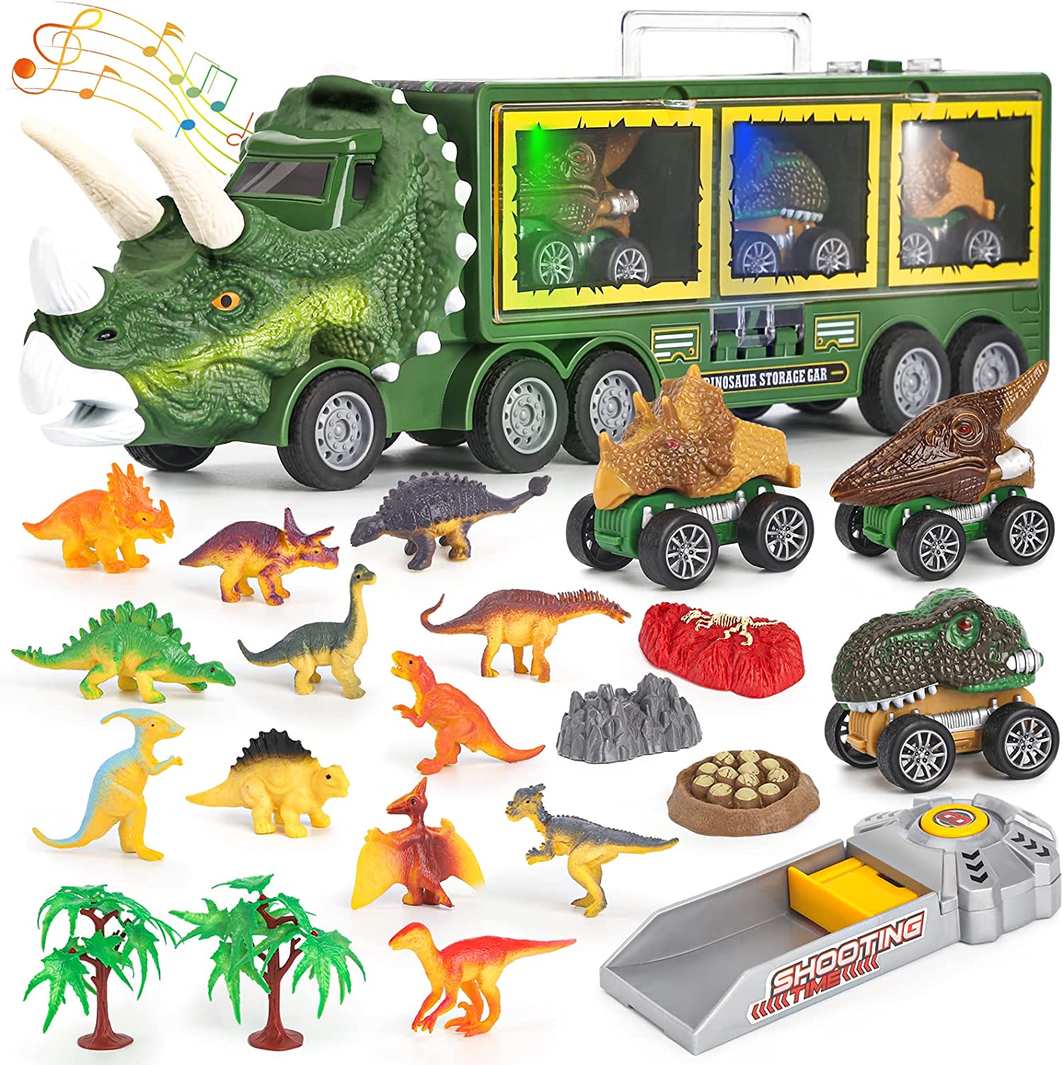 Dino Transporter - Breng de Dino's naar hun Bestemming - Dinosaurus Vrachtwagen