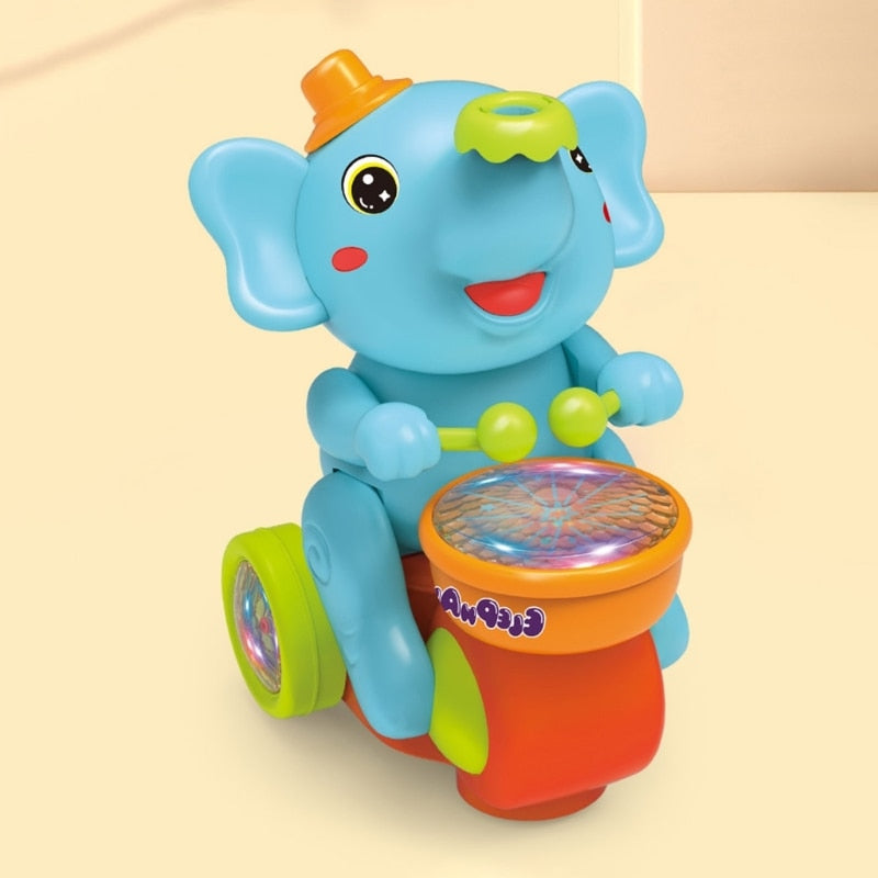 Ritmische Olifant - Speel en Swing - Beweegbare Trommelende Olifant